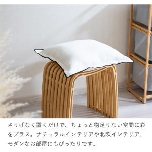 クッションカバー 45×45cm リネン 無地...の詳細画像5