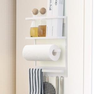 【取扱終了】キッチンペーパーホルダー タワー コストコ キッチンペーパー対応 マグネット 冷蔵庫サイドラック tower 山崎実業