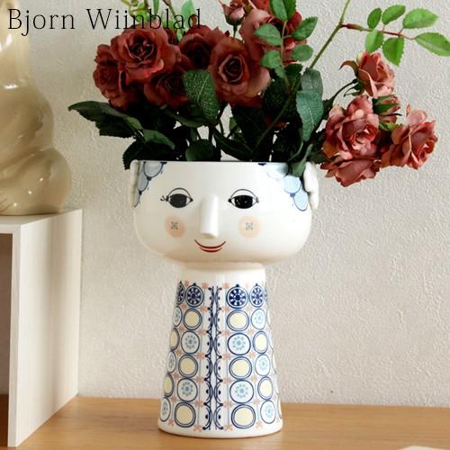 ビヨン・ヴィンブラッド エヴァ フラワーベース ブルー Bjorn Wiinblad VASE Ev...