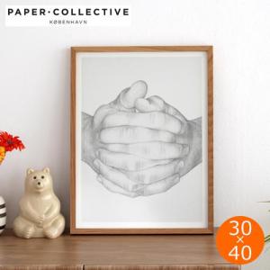 [5/25-5/26 限定SALE] ポスター 北欧 30×40 cm Folded Hands デンマーク アートポスター Paper Collective ペーパーコレクティブ ホールデッドハンズ｜favoritestyle
