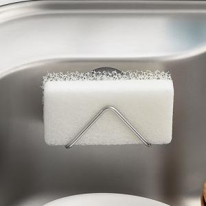 家事問屋 スポンジ置き スポンジホルダー 吸盤付 ステンレス