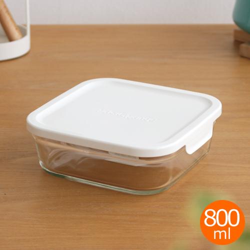 ＼6/14・15はポイント10倍／ iwaki イワキ パック&amp;レンジ BOX 小 ホワイト 800...
