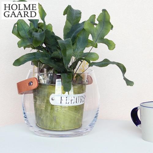 ホルムガード フラワーベース 花瓶 おしゃれ ポット クリア ガラス 丸 H12cm ガラスポット ...