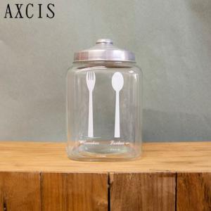 AXCIS(アクシス) Akorat スプーンとフォーク柄の瓶 ガラス瓶・保存瓶