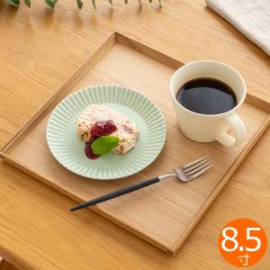 松屋漆器店 白木塗タモ 8.5角盆 正角 約25.8×25.8 ナチュラル お盆 木製トレー トレー 白木 木製 日本製 カフェ タモ