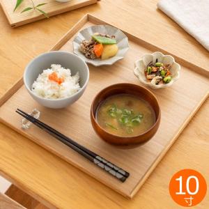福井クラフト 正角盆 木製 尺1.5 隅切瓢春秋 根来 盆 懐石盆 敷膳 越前