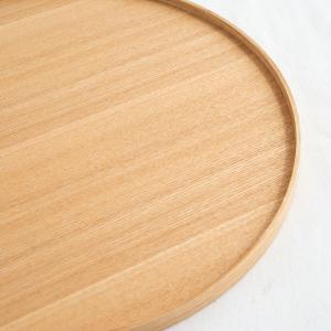 松屋漆器店 丸盆 30cm 10寸 白木塗タモ...の詳細画像3