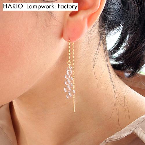 ＼11/30・12/1はポイント10倍／ ハリオ ピアス グロス 16 Water Drops 雫 ...