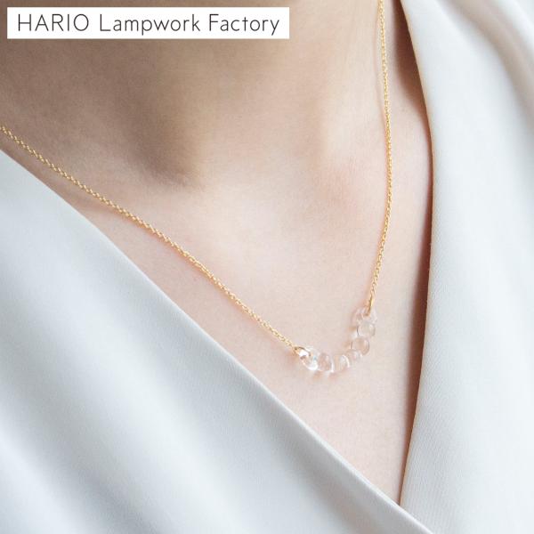 ハリオ ネックレス アール プチ Water Drops 雫 ガラス製 HARIO Lampwork...
