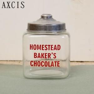 AXCIS(アクシス) HOMESTEAD SQUARE JAR(スクエアジャー) ガラス瓶・保存瓶