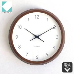 壁掛け時計 電波時計 木製 日本製 加藤木工 K...の商品画像