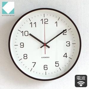 加藤木工 カトモク 掛け時計 KATOMOKU plywood wall clock 19 ブラック