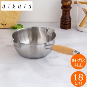 仔犬印（KOINU） 3層鋼 深型行平鍋 18cm 2.0L （ガス火・IH対応 雪平鍋