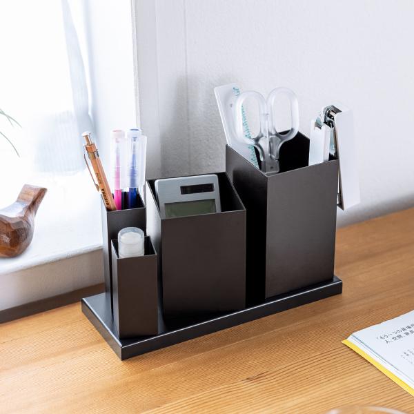 ＼1/25はポイント10倍／ デスクオーガナイザー ミニ ペン立て デスク収納 整理ケース ペンスタ...