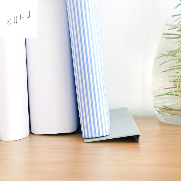 ＼1/25はポイント10倍／ SOGU 9°ブックストッパー スチール 本立て ブックエンド ブック...