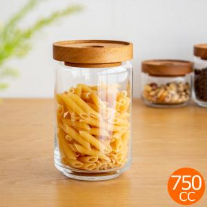 CHABATREE チャバツリー ガラスジャー コロン 750cc サイノシュアジャー 保存ビン ガラス製 木蓋 保存容器 シリコンパッキン付