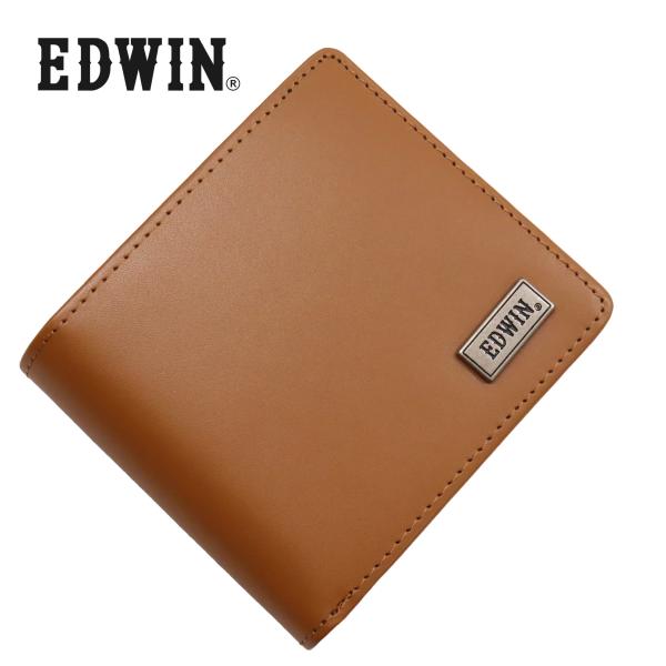 エドウイン（EDWIN）中ベラ付き二つ折り財布 メンズ財布 ウォレット ギフトケースつき リサイクル...