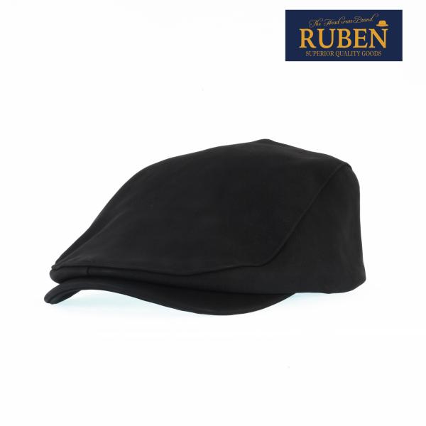 ルーベン（RUBEN）フェイクレザーハンチング 帽子 メンズ レディース帽子 ユニセックス フェイク...