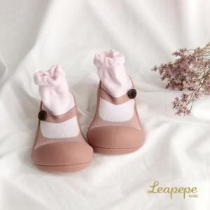 Leapepe×Attipas レアペペ×アティパス ベビーシューズ 20-2002(赤ちゃん 靴 ベビー シューズ ファースト 出産祝い ソックスシューズ プレゼント おしゃれ)