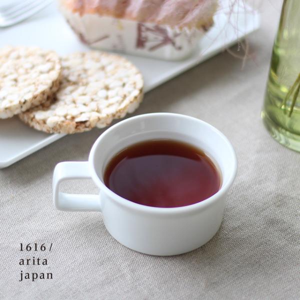 1616/arita japan TY Tea Cup Handle White(有田焼 ティーカッ...