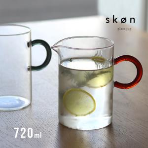 SKON スコン グラスジャグ リング(ピッチャー 耐熱 おしゃれ ガラス クリア 水差し 北欧 コーヒーサーバー フラワーベース 花瓶 透明 おうちカフェ 食器)｜favras