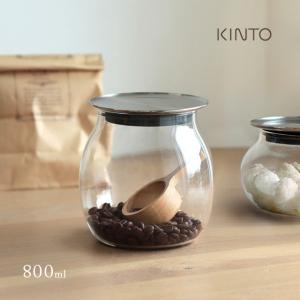 KINTO キントー TOTEM キャニスター 800ml 28601(コーヒーキャニスター おしゃれ ガラス 調味料ケース 砂糖 塩 保存容器 コーヒー豆 容器 入れ物  食洗機)｜favras