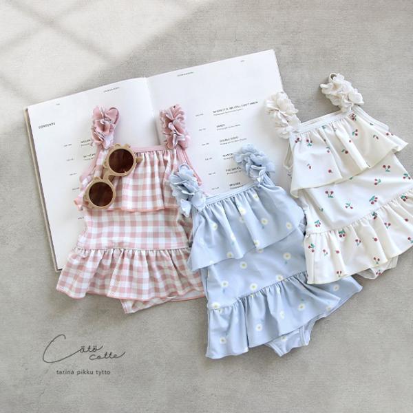 coto cotte お花モチーフ ワンピース水着 722-460051(水着 かわいい 子ども水着...