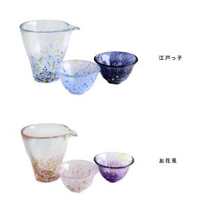 TOMICRAFT 江戸硝子 うきよ 花酒器セ...の詳細画像1