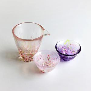 TOMICRAFT 江戸硝子 うきよ 花酒器セ...の詳細画像3