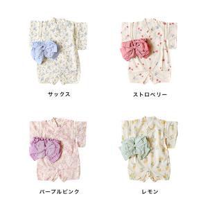 mocmof 帯付き 浴衣ロンパース 622-...の詳細画像1