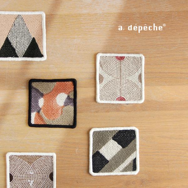 a.depeche mon chemin アデペシュ モンシュマン コースター(コップ敷き おしゃれ...