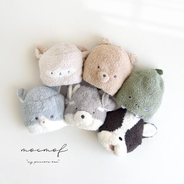 mocmof マシュマロニット アニマルキャップ 622-570290(ベビー ニット帽 耳付き 猫...