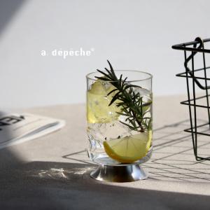 a.depeche qon アデペシュ クオン カップM QON-CUP-M(グラス おしゃれ 脚付き アイスコーヒー お酒 コップ カップ ガラス ガラスコップ かわいい スタッキング)
