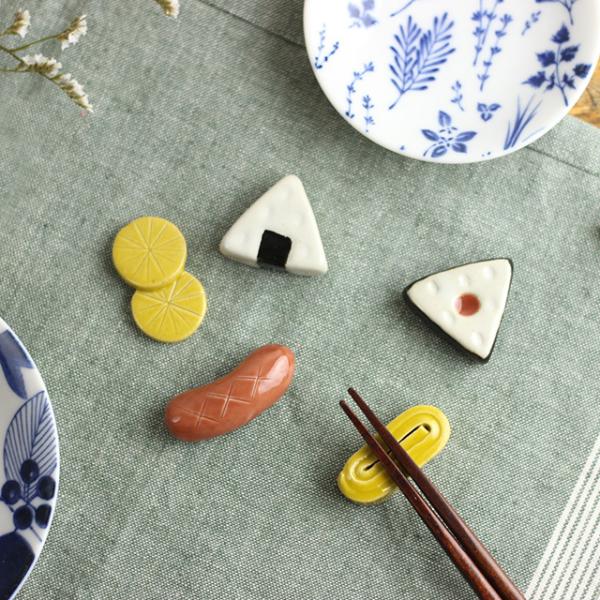 お弁当箸置き 5個セット(箸置き おしゃれ かわいい おもしろ セット 陶器 プレゼント おもしろい...