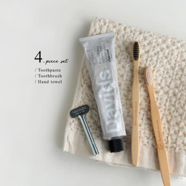 Davids ホワイトニングトゥースペースト＋THE HUMBLE CO. ハンブルブラッシュ＋ko...