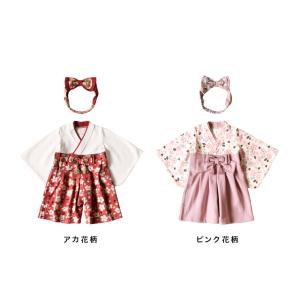 mocmof 袴 ロンパース&和風リボン ヘア...の詳細画像1