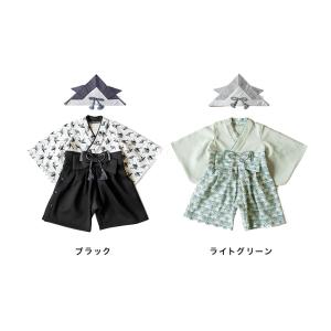 mocmof 袴 ロンパース&ベビー兜セット(...の詳細画像1