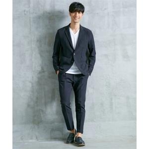 セットアップスーツ メンズ M-4L ストレッチ素材セットアップスーツ（ジャケット+パンツ）