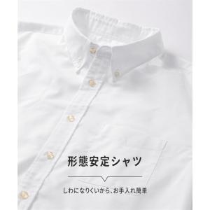 カジュアルシャツ 長袖 形態安定 オックスフォ...の詳細画像5