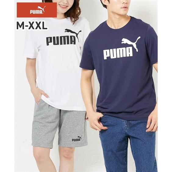 スポーツウェア PUMA ESS ビッグロゴ 半袖 Tシャツ M-3L 大きいサイズ メンズ ユニセ...