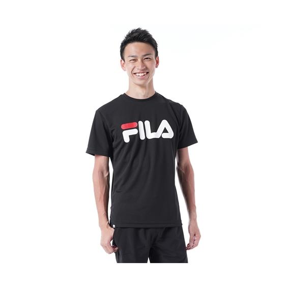 スポーツウェア FILA (フィラ) 吸水速乾・UVカット ビッグロゴドライ半袖Tシャツ 大きいサイ...