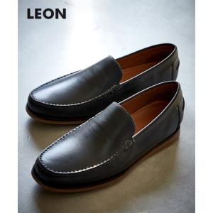 靴（シューズ） LEON(レオン) 本革ドライビングシューズ メンズ 25cm-27cm 幅広いコーディネートに活用できる大人｜faz-store