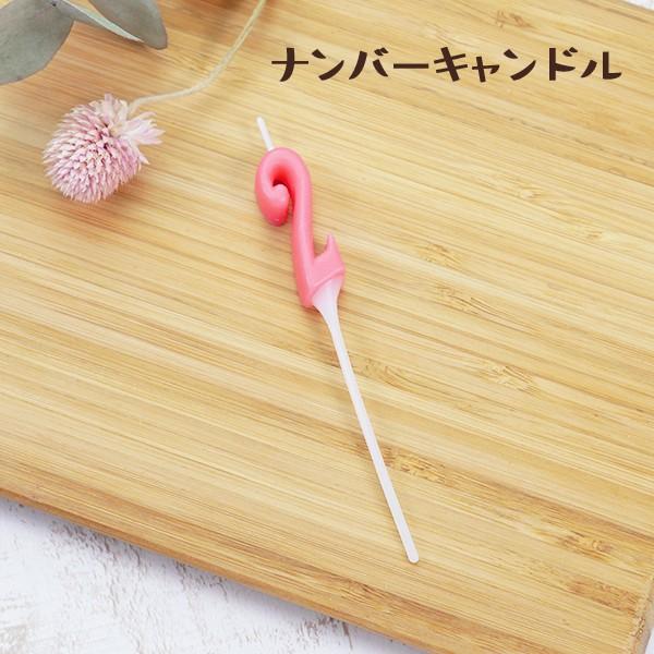 ケーキ キャンドル パーティーピックキャンドル ナンバーキャンドル 「2」 誕生日 ろうそく ローソ...