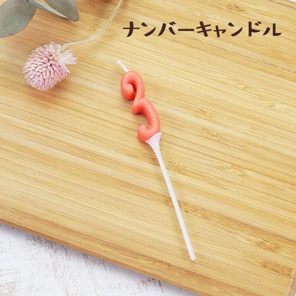 ケーキ キャンドル パーティーピックキャンドル ナンバーキャンドル 「3」 誕生日 ろうそく ローソ...