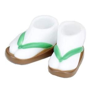 オビツ製作所 OB11 緑 茶木目 11cm ボディ用足袋草履