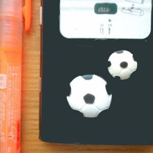 サッカー グッズ 雑貨 プレゼント イベント 卒業 部活 ギフト 記念品 学校 子供 ＤＩＹデコパーツ ミニサッカーボール ２個セット