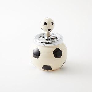 ミニチュアサッカー灰皿 灰皿 アッシュトレイ 風よけ ふた付き 置き型 洗える 灰が飛ばない