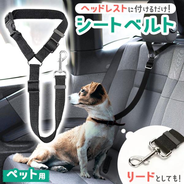ペット用シートベルト シートベルト 犬 猫 ペット用品 リード 首輪 ドライブ 運転 車 小型犬 大...