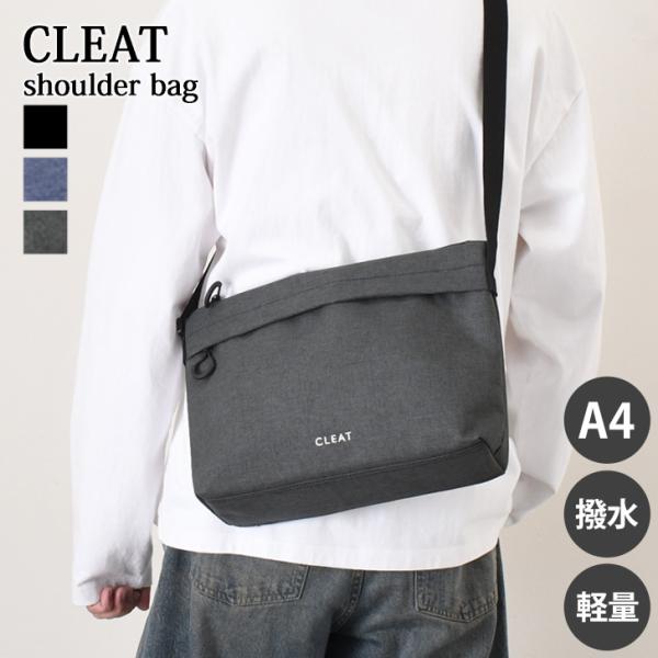 ショルダーバッグ メンズ 大きめ a4 大容量 軽い 軽量 斜めがけ 肩掛け マチ広 撥水 CLEA...