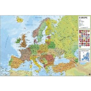 ヨーロッパの地図(国旗入り) ポスター〔新品〕 ...の商品画像